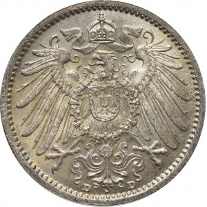 Niemcy, 1 marka 1909 D, Monachium