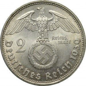 III Rzesza, 2 marki 1939 D, Monachium