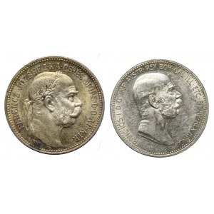 Austro-Węgry, Franciszek, 1 korona 1908 i 1915 (2 egzemplarze)