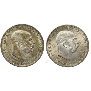 Austro-Węgry, 1 korona 1915 i 1916 (2 egzemplarze)