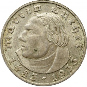 III Reich, 2 mark 1935 D Martin Luther