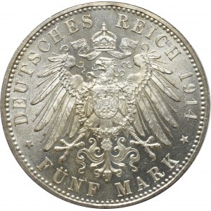 Niemcy, Bawaria, Ludwik III, 5 marek 1914 D, Monachium