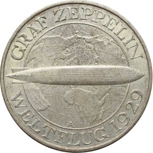 Germany, Weimar Republic, 3 mark A, Berlin, Graf Zeppelin