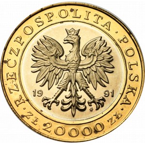 III Republic of Poland, 20.000 zloty 1991 225 years of Warsaw Mint