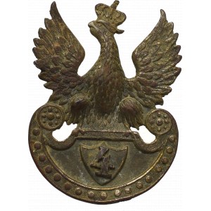 Polska, Orzeł 1916 z cyfrą 4 Pułk Piechoty pord. Grynszpan - UNIKAT(?)