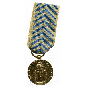France, Miniature of the medal of the Nation`s Gratitude