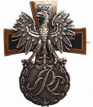 II RP, Odznaka Szkoła Podchorążych Rezerwy Saperów, Modlin - Knedler srebro