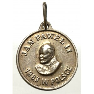 PRL, Medalik Jan Paweł II 1983 Warmet Warszawa