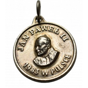 PRL, Medalik Jan Paweł II 1983 Warmet Warszawa