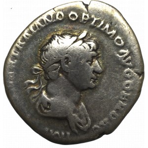 Cesarstwo Rzymskie, Trajan, Denar - FORT RED