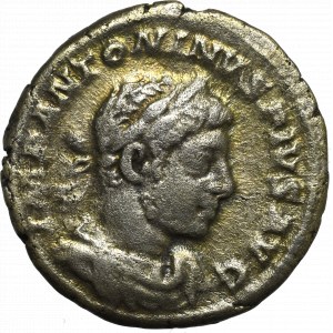 Roman Empire, Elagabal, Denarius