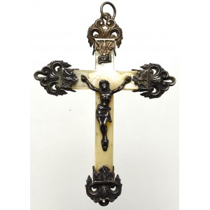 Europe?, Cross of mother-of-pearl and silver 19th century