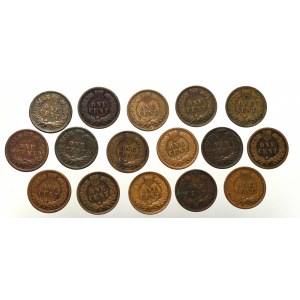 USA, Zestaw centów 1892-1907