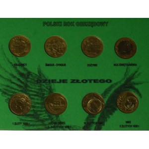 III RP, PRL, Zestaw 2 złote GN i monety kolekcjonerskie 1993-2013