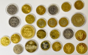 Zestaw monet 2 złote GN i numizmatów