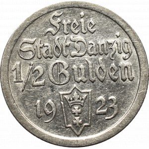 Wolne Miasto Gdańsk, 1/2 guldena 1923