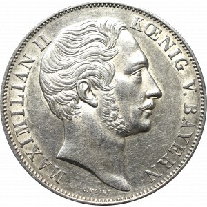 Niemcy, Bawaria, Talar=2 Guldeny 1855