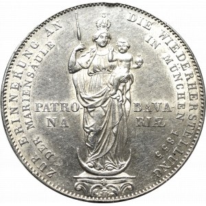 Germany, Bavaria, Taler = 2 gulden 1855