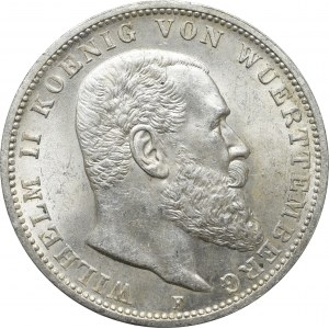 Germany, Wuertemberg, 3 mark 1914