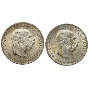 Austria, 1 corona 1916 (2 pcs)