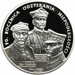 III RP, 20 złotych 2008 - 90. rocznica odzyskania Niepodległości