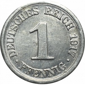 Germany, 1 pfennig 1917 D, Munchen