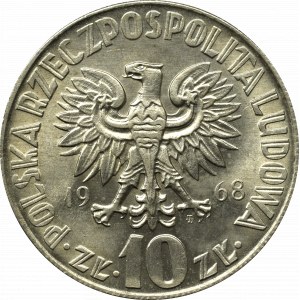 Peoples Republic of Poland, 10 zloty 1968 Copernicus