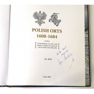 Shatalin, Katalog ortów 1608-1684 - egzemplarz Nr 30 z autografem