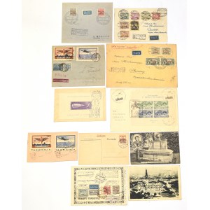 II RP, Zestaw pocztówek poczta lotnicza