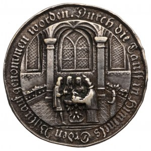 Śląsk, medal chrzcielny na podstawie XVII-wiecznego - naśladowca J. Buchheima
