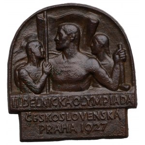 Czechoslovakia, Badge II Workers Olympic games Praha 1927