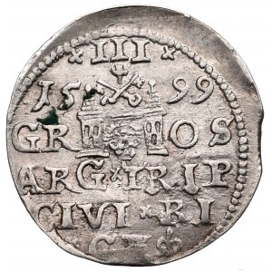 Sigismund III, 3 groschen 1599, Riga