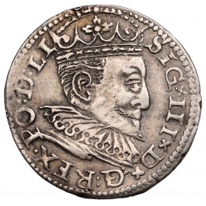 Zygmunt III Waza, Trojak 1595, Ryga - nieopisana hybryda