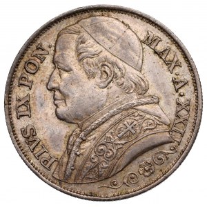 Vatican, Pius IX, 2 lira 1867