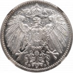 Niemcy, 1 marka 1915 G, Karlsruhe - NGC MS66