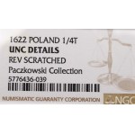 Zygmunt III Waza, Ort 1622, Bydgoszcz - ex Pączkowski ILUSTROWANY NGC UNC Details