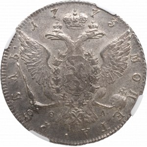 Rosja, Katarzyna II, Rubel 1773 - NGC AU55