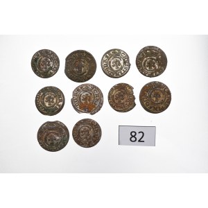 Swedish occupation of Riga, Christina, Lot of schillings 1640-44 (10 pcs)