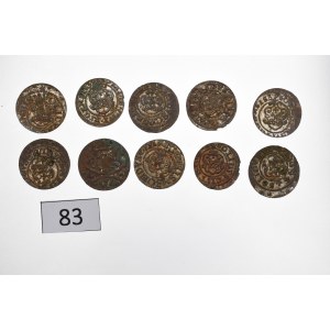 Swedish occupation of Riga, Christina, Lot of schillings 1636-44 (10 pcs)