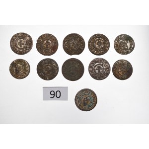 Swedish occupation of Riga, Christina, Lot of schillings 1635-42 (11 pcs)