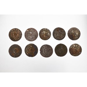 Swedish occupation of Riga, Christina, Lot of schillings 1637-43 (10 pcs)