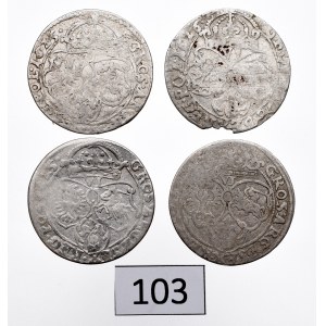 Sigismund III, Lot of 6 groschen 1625-26