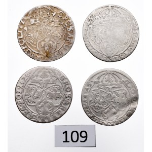 Sigismund III, Lot of 6 groschen 1624-26