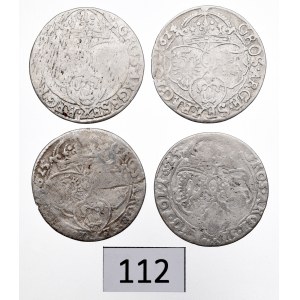 Sigismund III, Lot of 6 groschen 1624-25