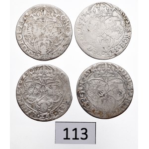 Sigismund III, Lot of 6 groschen 1624-26