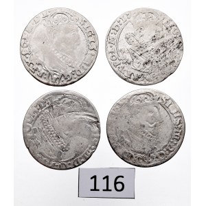 Sigismund III, Lot of 6 groschen 1625-26