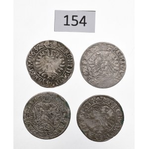 Austria and Schlesien, Lot of 3 kreuzer 1632-66