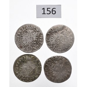 Austria, Ferdinand, Lot of 3 kreuzer 1628-1649