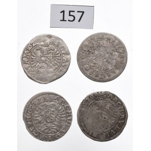 Austria, Ferdinand, Lot of 3 kreuzer 1624-1637