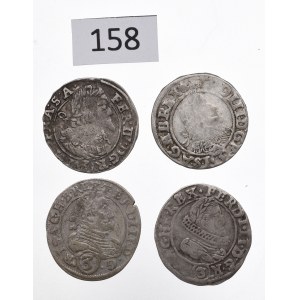 Austria, Ferdinand, Lot of 3 kreuzer 1629-1646